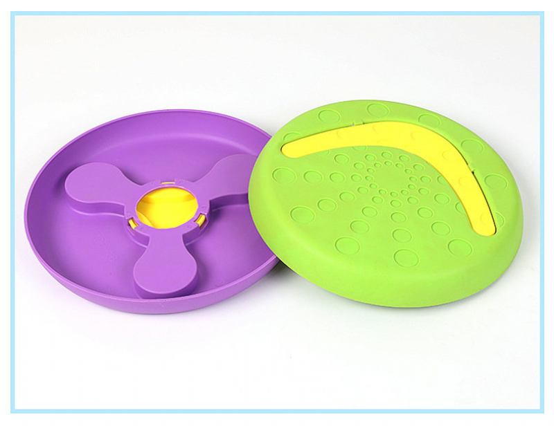 Frisbee Από Καουτσούκ Pet Dog Toy Can Feed Dog Bowl Side Εκπαίδευσης Κτηνοτροφίας