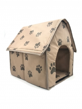 Paw Pattern Πτυσσόμενο Ύφασμα Pet Dog Cave House Αντιχαρακτηριστικά Κουτάβια Κιβώτια