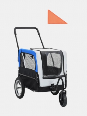 Pet Bike Trailer Dog Carrier Για Σκύλους Και Κατοικίδια Με Ανθεκτικό Πλαίσιο Αναπνεύσιμο Προστατευτικό Δίχτυ Καλάθι Κατοικίδιων Ζώων Με Σχεδίαση Τροχού Περιστροφής 360°