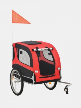 Pet Bike Trailer Dog Carrier Για Σκύλους Και Κατοικίδια Με Ανθεκτικό Πλαίσιο Αναπνεύσιμο Προστατευτικό Δίχτυ Κατοικίδιο Καλάθι Εύκολη Συναρμολόγηση Ισχυρό Ρουλεμάν