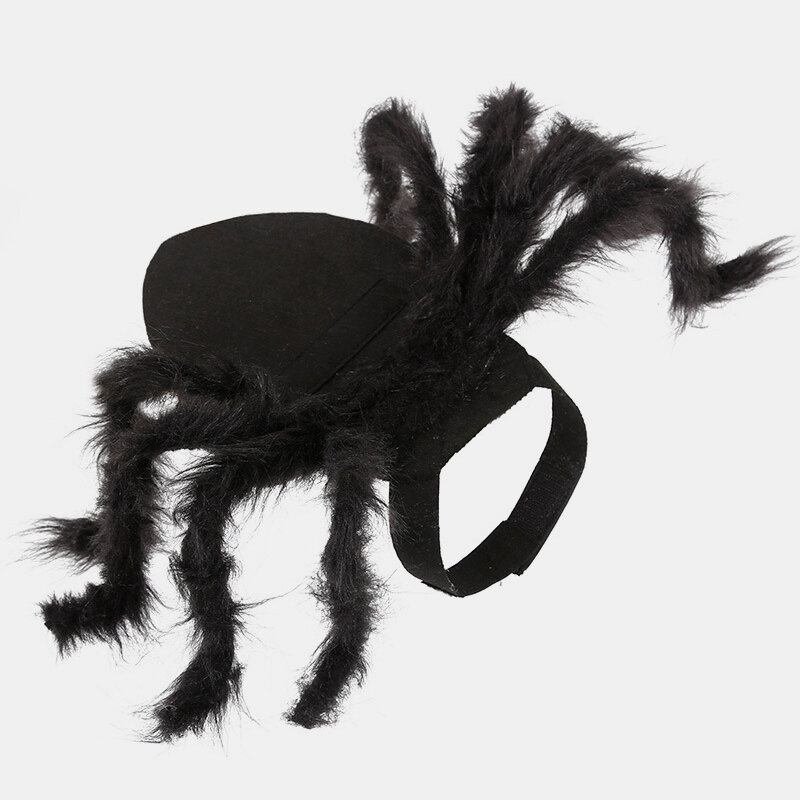 Pet Halloween Funny Spider Clothes Προσομοίωση Τρόμου Σκύλου Γάτας Λούτρινο Φόρεμα Για Πάρτι Μεταμόρφωσης Αράχνης