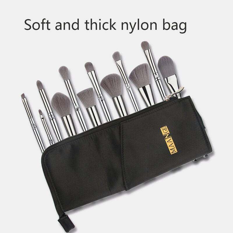 12pcs/kit Professional Zodiac Signs Animal Head Handle Brushes Bag Kit