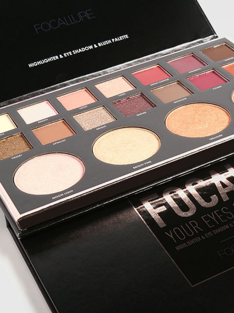 18 Color Matte Eyeshadow Palette Long-lasting Earth Glitter Highlighter Brighten