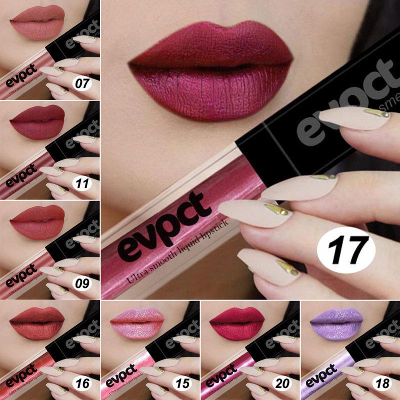 20 Χρώματα Liquid Lipstick Metal Glitter Lip Gloss Nude Matte Μακράς Διάρκειας Lipgloss Lip Makeup Beauty