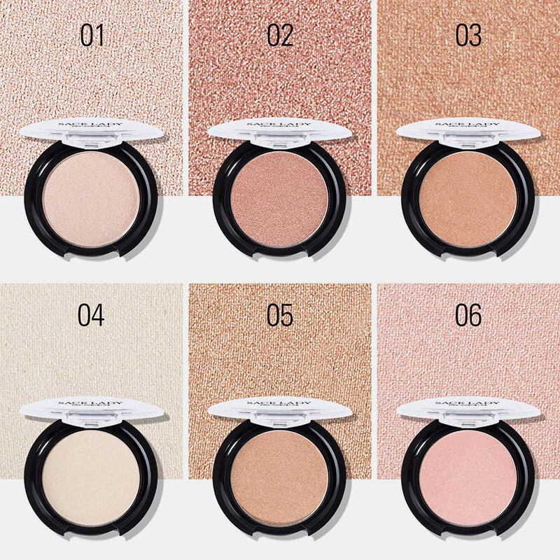 6 Χρώματα Blusher Powder Pearlescent Lasting Glow Face Contour Professional Cosmetic