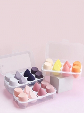 8 Τμχ Beauty Eggs Set Wet-dry Dual Purpose Loose Powder Blush Puff Μακιγιάζ