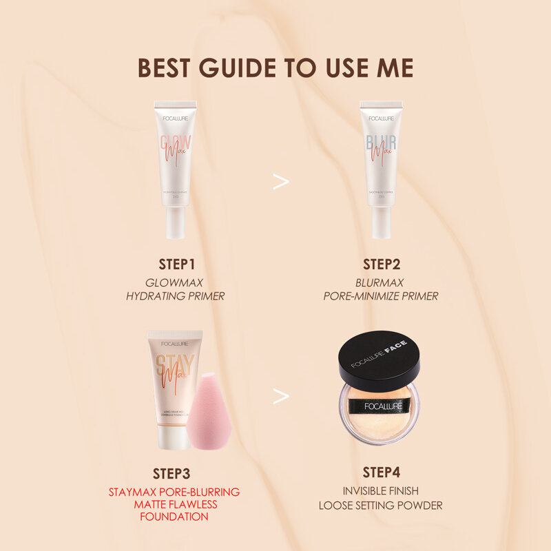 8 Χρώματα Matte Liquid Foundation Long-sting Oil-control Conceal