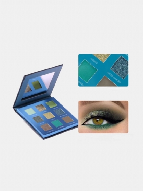 9 Χρώματα Avocado Eyeshadow Palette Matte Glitter Αδιάβροχο Μακιγιάζ Ματιών