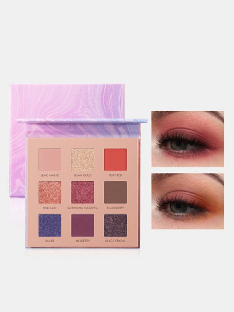 9 Χρώματα Sunflower Matte Eyeshadow Palette Waterproof Nude Pigmented Shining Eye Makeup