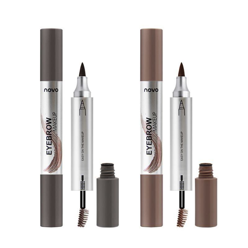 Dye Cream Eyebrow Mark Pencil Nib Browrow Αδιάβροχο Μολύβι Φρυδιών Με Πινέλο 2 Διαθέσιμα Χρώματα