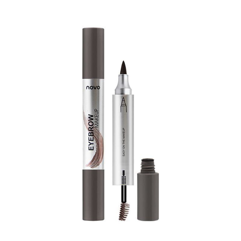 Dye Cream Eyebrow Mark Pencil Nib Browrow Αδιάβροχο Μολύβι Φρυδιών Με Πινέλο 2 Διαθέσιμα Χρώματα