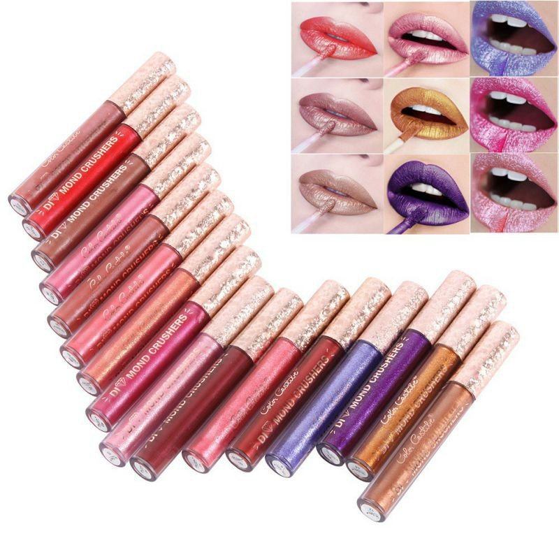 Glitter Lip Gloss Diamond Shimmer Liquid Lipstick Μεγάλης Διάρκειας Lipgloss Lip Makeup Cosmetic