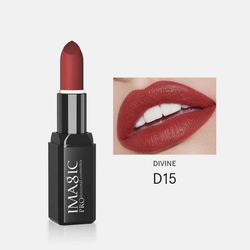 Imagic Matte Velvet Lipstick 16colors Αδιάβροχο Γυμνό Γυαλιστερό Κραγιόν Μεγάλης Διάρκειας