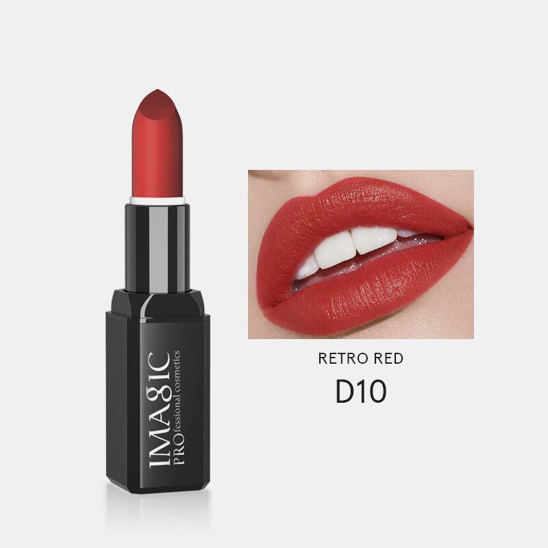 Imagic Matte Velvet Lipstick 16colors Αδιάβροχο Γυμνό Γυαλιστερό Κραγιόν Μεγάλης Διάρκειας