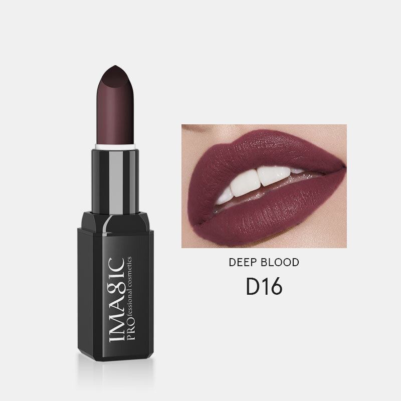 Imagic Matte Velvet Lipstick 16colors Αδιάβροχο Γυμνό Γυαλιστερό Κραγιόν Μεγάλης Διάρκειας