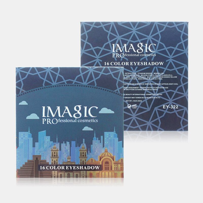 Imagic Professional Shimmer Matte Eyeshadow Palette 16colors Φυσική Αδιάβροχη Σκιά Ματιών Που Διαρκεί