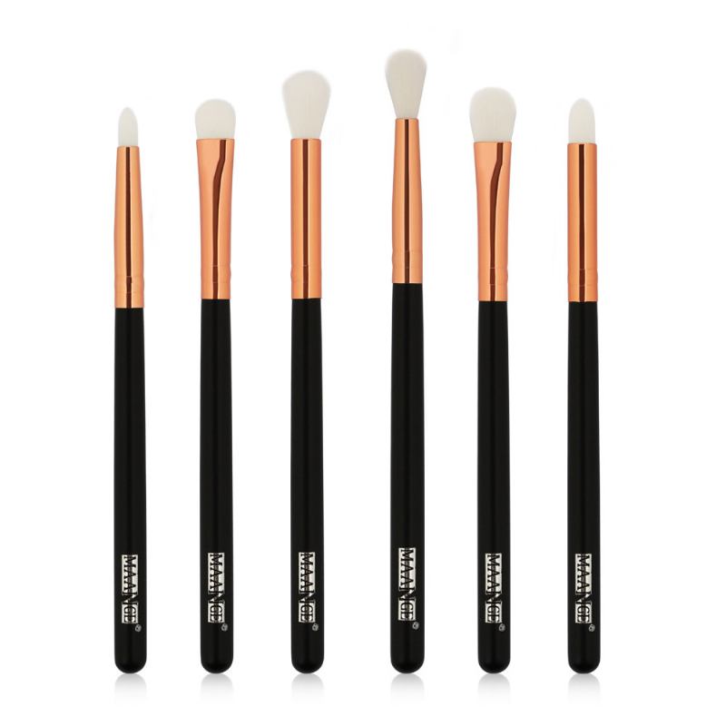 Λεπτό Επαγγελματικό Μακιγιάζ Eye Shadow Brushes Suit Minimalist 6pcs Ξύλινο Σετ Πολλαπλών Βουρτσών Ματιών