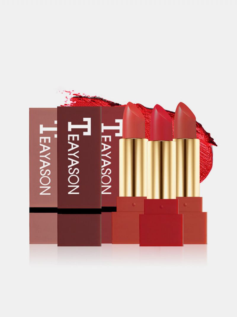 Ματ Κραγιόν Fashion Red Lip Stick Μακράς Διαρκείας Αδιάβροχο Ολόχρωμο Μακιγιάζ Για Τα Χείλη