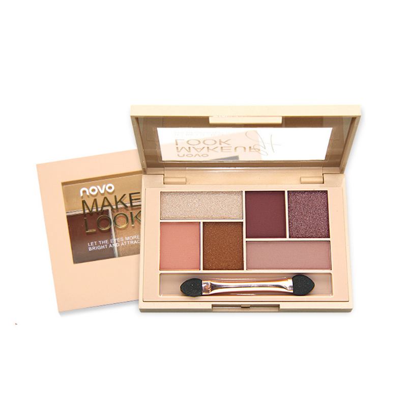 Matte Ground Eye Shadow Disc Silky Six Eyeshadow Pearl Light Ματ Χρώμα Σκιά Ματιών Εργαλείο Μακιγιάζ Για Αρχάριους