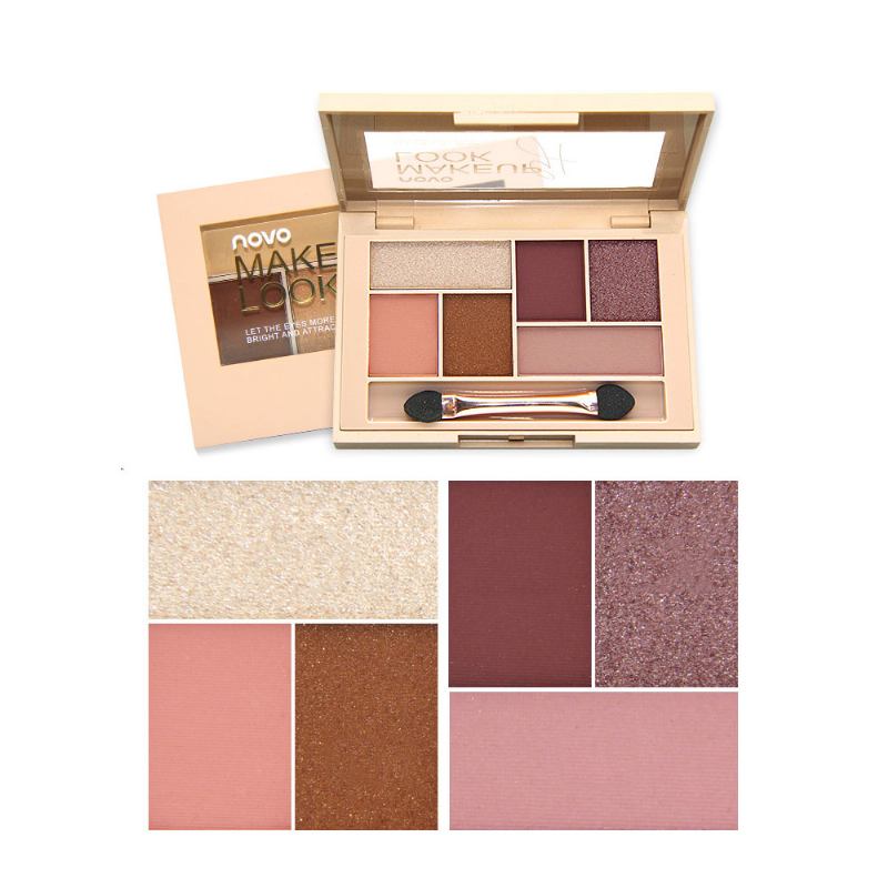 Matte Ground Eye Shadow Disc Silky Six Eyeshadow Pearl Light Ματ Χρώμα Σκιά Ματιών Εργαλείο Μακιγιάζ Για Αρχάριους