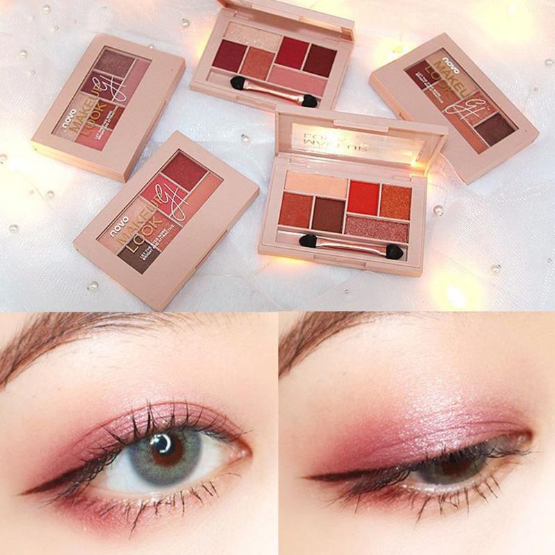 Matte Ground Eye Shadow Disc Silky Six Eyeshadow Pearl Light Ματ Χρώμα Σκιά Ματιών Εργαλείο Μακιγιάζ Για Αρχάριους