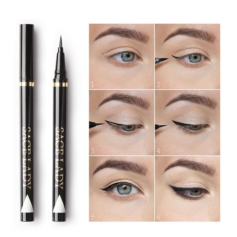 Μαύρο Liquid Eyeliner Αδιάβροχο Ιδρώτα Eye Liner Μακράς Διάρκειας Eye Cosmetic