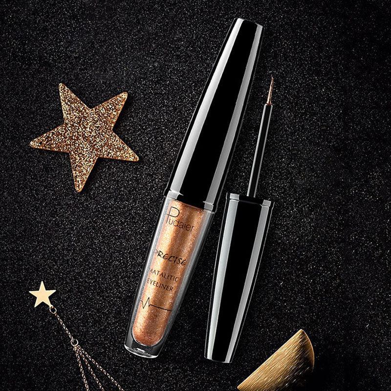 Metallic Shiny Eyeliner Smoky Eyes Eyeshadow Waterproof Glitter Liquid Μακράς Διαρκείας