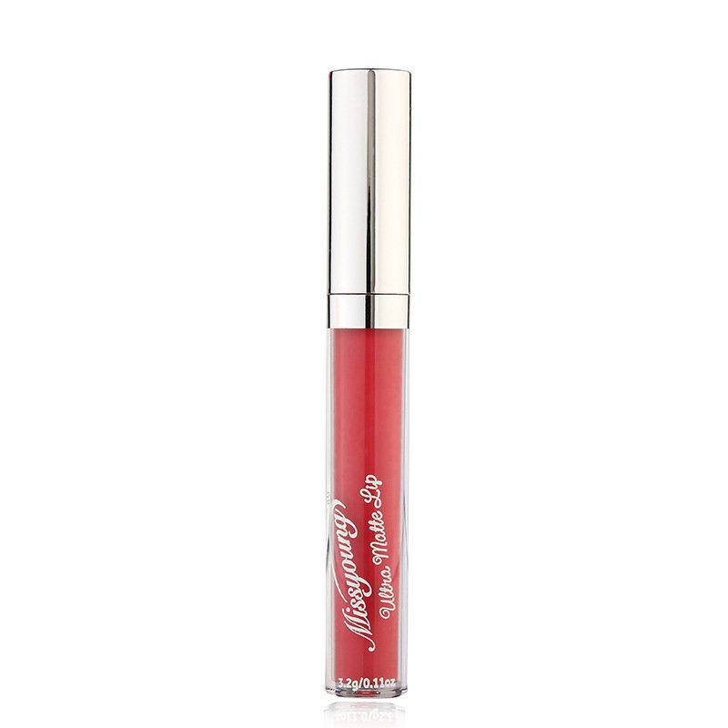 Missyoung Matte Liquid Lipstick Velvet Nude Pigment Lips Tint Beauty Sexy Metallic Lip Gloss