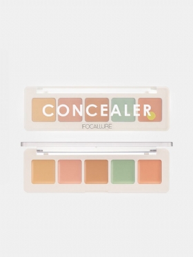 Παλέτα Concealer 5 Χρωμάτων Cover-up Μαύροι Κύκλοι Ακμή Φυσικό Ενυδατικό Μακιγιάζ Προσώπου