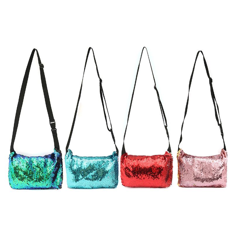 Τσάντες Μακιγιάζ 4 Χρώματα Mermaid Sequins Τσάντα Καλλυντικών Με Φερμουάρ Αποθήκευσης