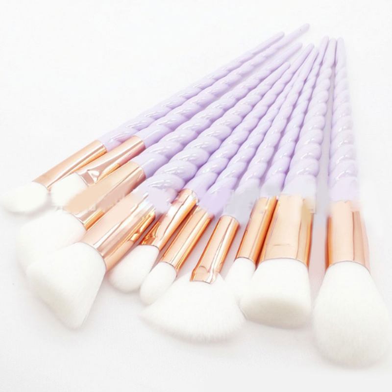 Unicorn Brushes Makeup Set Pretty Eyeshadow Blending Foundation Powder Blush 5 Τμχ 10 Τμχ