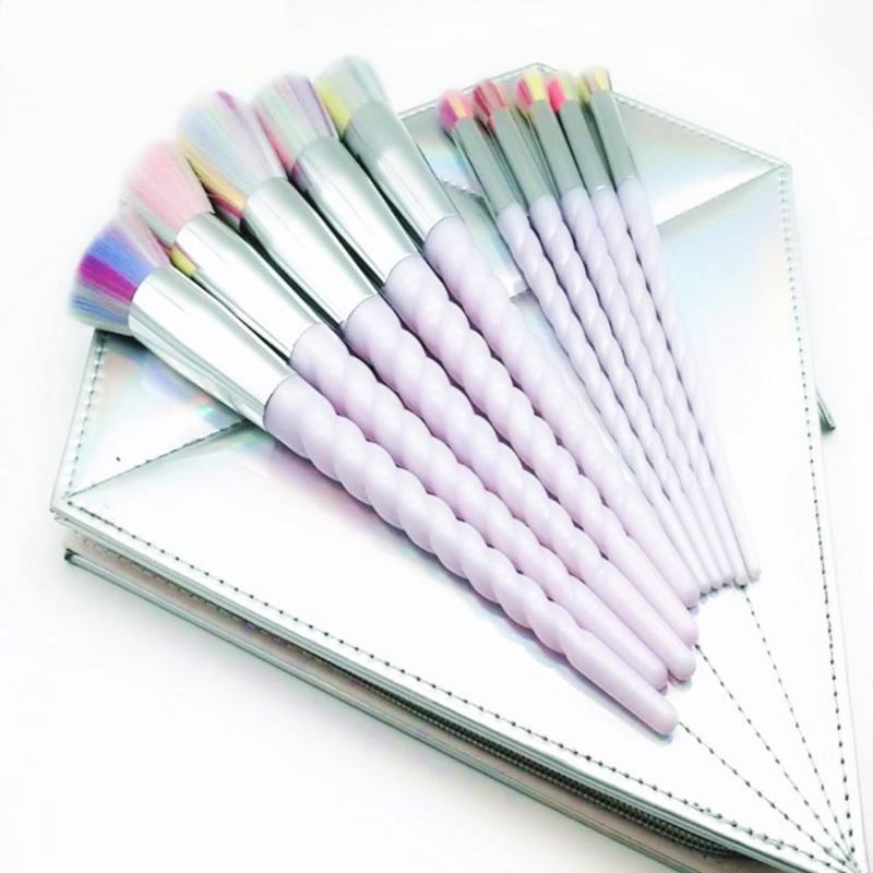 Unicorn Brushes Makeup Set Pretty Eyeshadow Blending Foundation Powder Blush 5 Τμχ 10 Τμχ