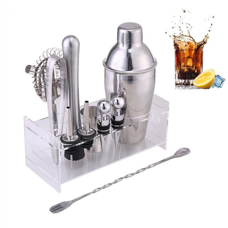 12 Τμχ/σετ Cocktail Maker Από Ανοξείδωτο Ατσάλι Σετ Μπάρα Shakers Mixer Drink Bartender Bar Set