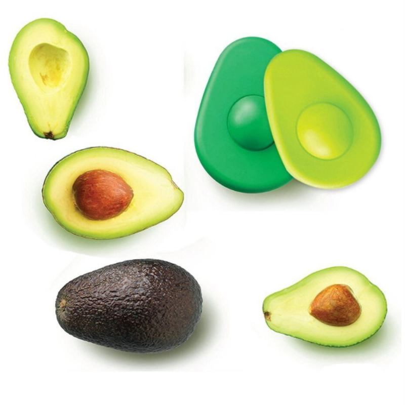 2 Τμχ Avocado Huggers Food Grade Silicone Organizer Ψυγείου Επαναχρησιμοποιήσιμη Θήκη Αβοκάντο