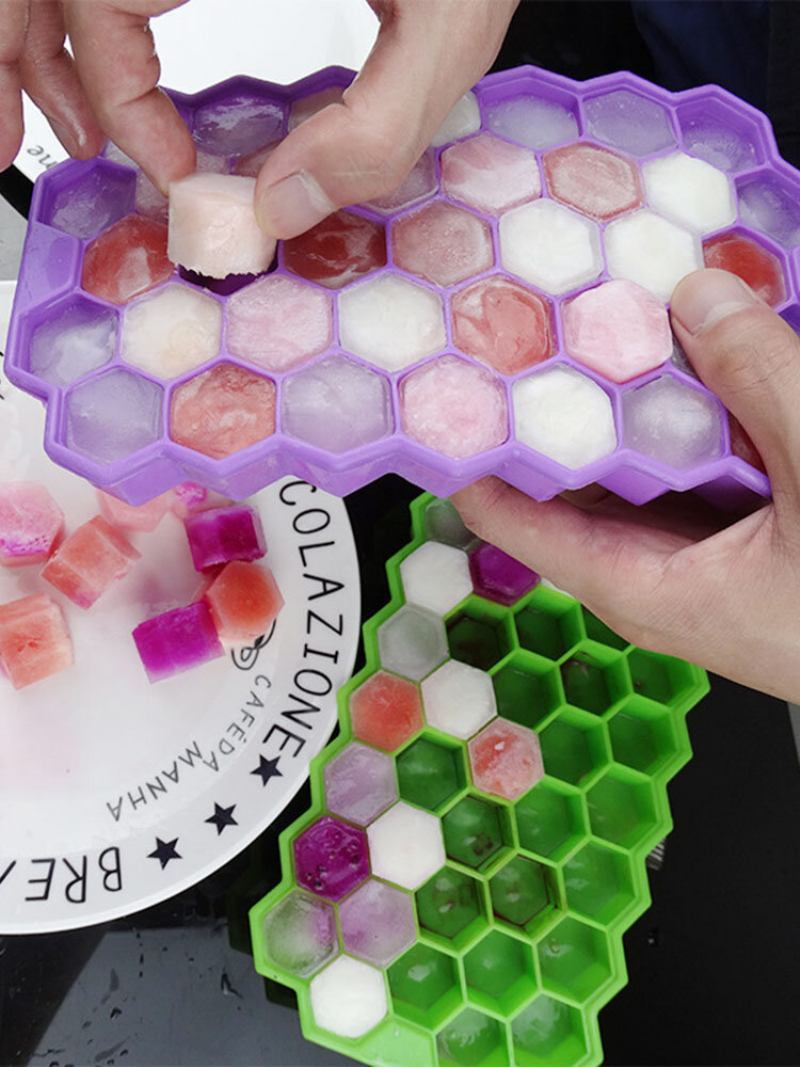 37 Grid Honeycomb Silicone Ice Cube Diy Θρυμματισμένος Πάγος Ice Mold