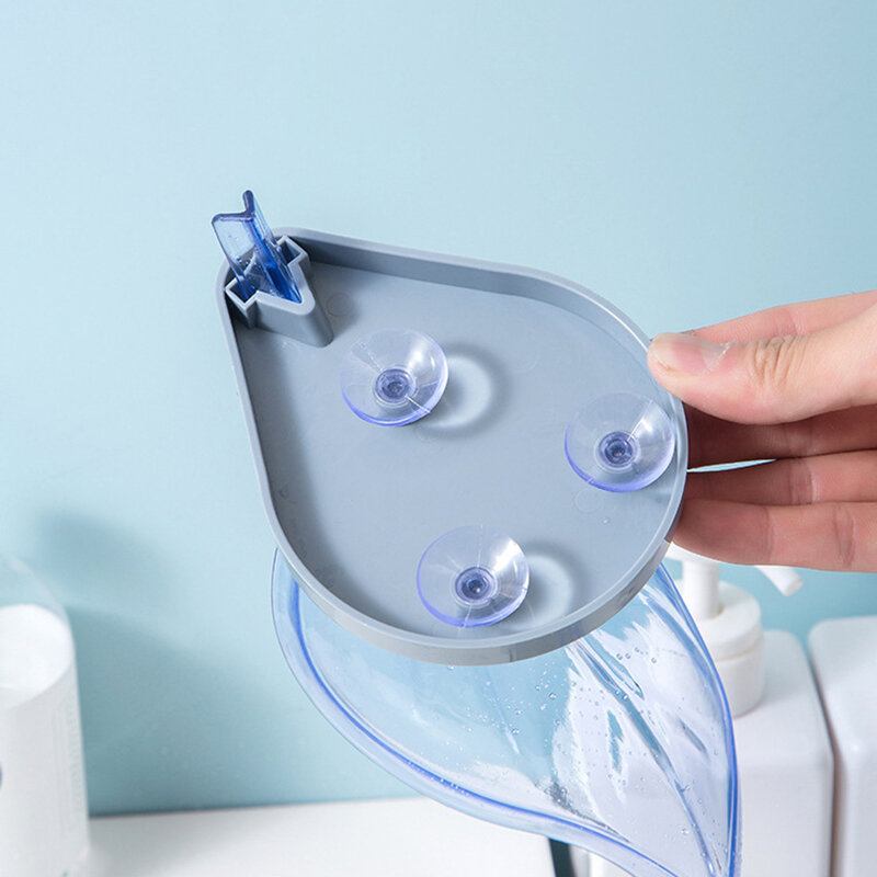 Creative Leaf Soap Box Free Punch Hole Sucker Box Rack Μπάνιου Αποστράγγιση Πλυντηρίου Σαπουνιού Ράφι