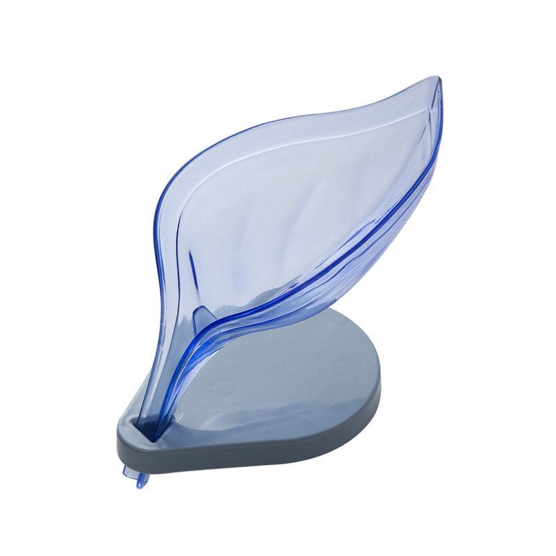Creative Leaf Soap Box Free Punch Hole Sucker Box Rack Μπάνιου Αποστράγγιση Πλυντηρίου Σαπουνιού Ράφι