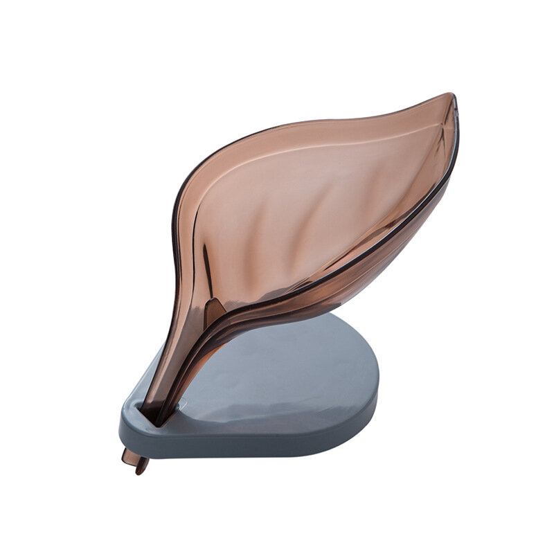 Creative Leaf Soap Box Free Punch Hole Sucker Box Rack Μπάνιου Αποστράγγιση Πλυντηρίου Σαπουνιού Ράφι