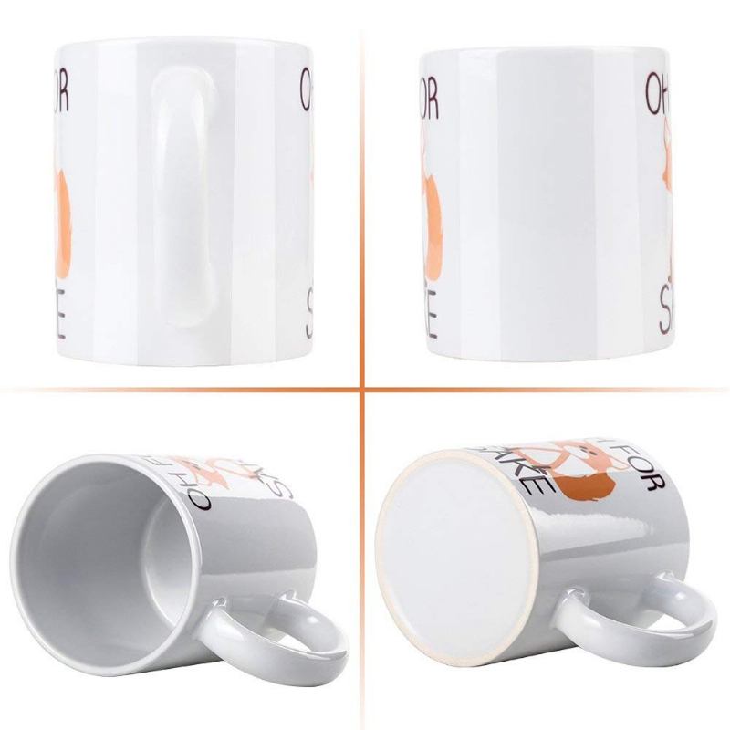 Cute Oh For Fox Sake Κούπα Καφέ 11 Oz Ανθεκτική Μοναδική Τσαγιού Γάλακτος
