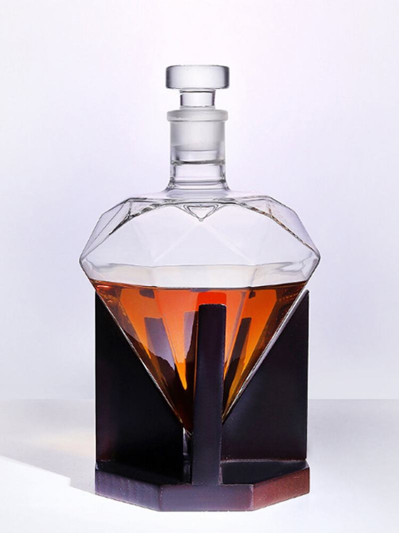 Diamond Decanter Craft Shape Glass White Wine Bottle Bodka