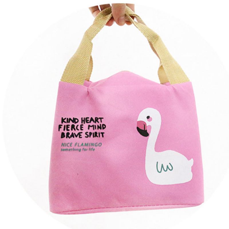 Flamingo Insulation Lunch Box Τσάντα Shopping Tote Bag Momy Bag