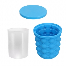 Honana Creative Space Saving Ice Bucket Κάδος Με Σχήμα Κύβου Σιλικόνης Ice Genie Maker Tools Ice