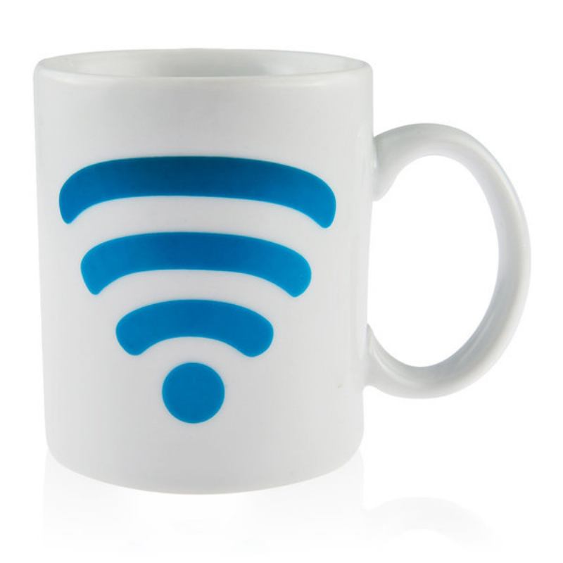 Κεραμική Κούπα Σήματος Wifi Που Αλλάζει Χρώμα Κυπέλλου Ελέγχου Θερμοκρασίας