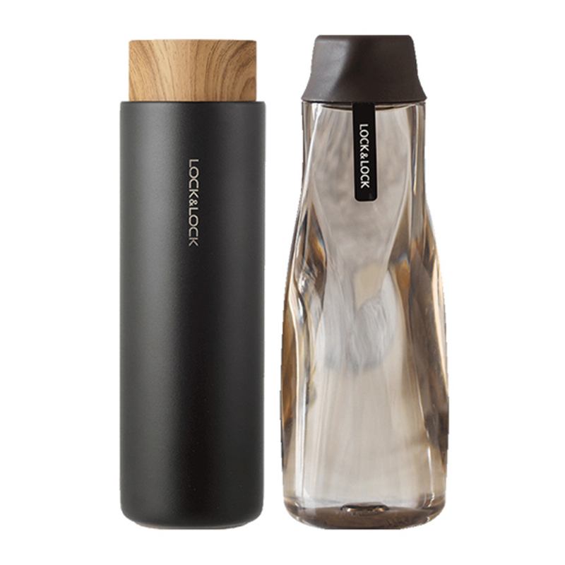 Lock&lock Heat Preservation Cup Water Cup Set 316 Από Ανοξείδωτο Ατσάλι Φορητό Ανδρικό Κύπελλο Συντήρησης Θερμότητας Απλό Φοιτητικό Μεγάλης Χωρητικότητας