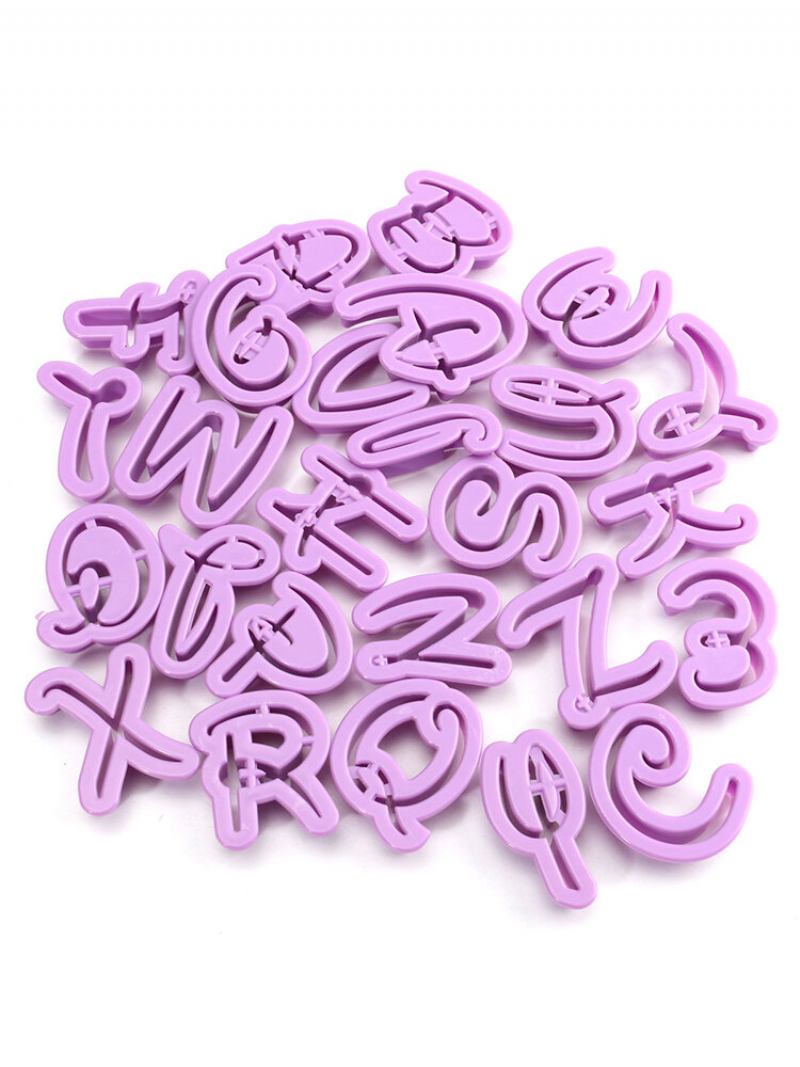 Μπισκότα Alphabet Letter Embosser Cutters Cake Decorating Fondant Sugarcraft Εργαλείο