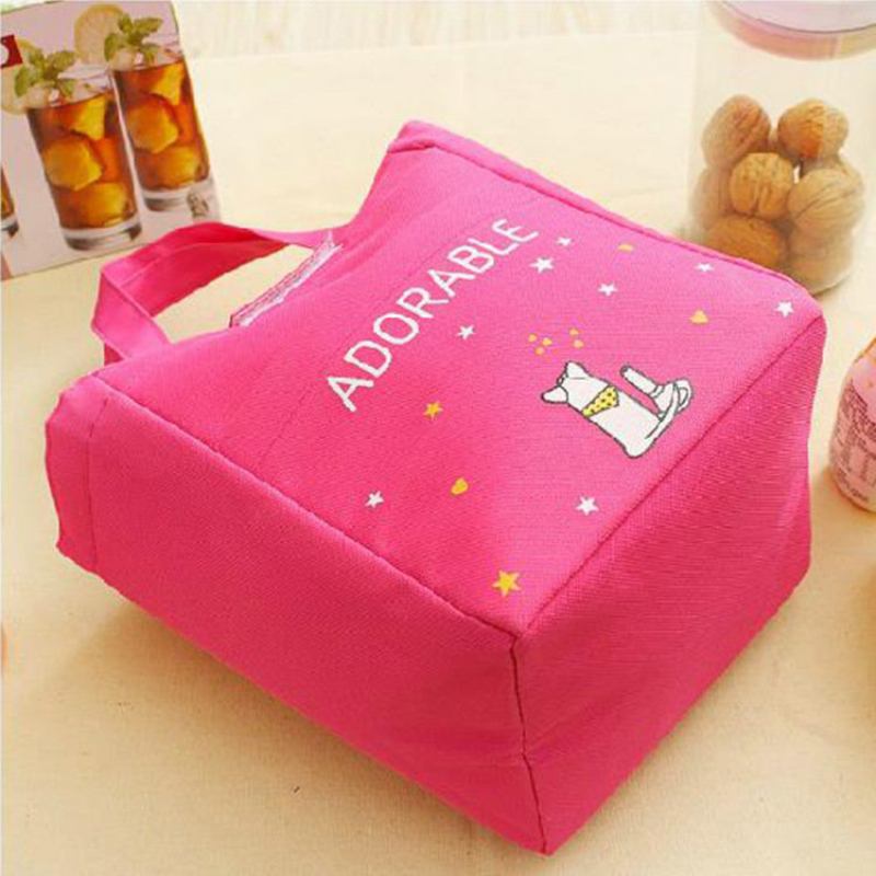 Oxford Waterproof Cartoon Thickening Lunch Tote Bag Picnic Cooler Insolated Τσάντα