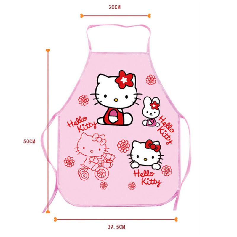 Παιδική Ποδιά Κινουμένων Σχεδίων Peva Creative Lovely Pattern Cute Αδιάβροχη Ζωγραφική Αντιρυπαντική Αμάνικη Μπούστου