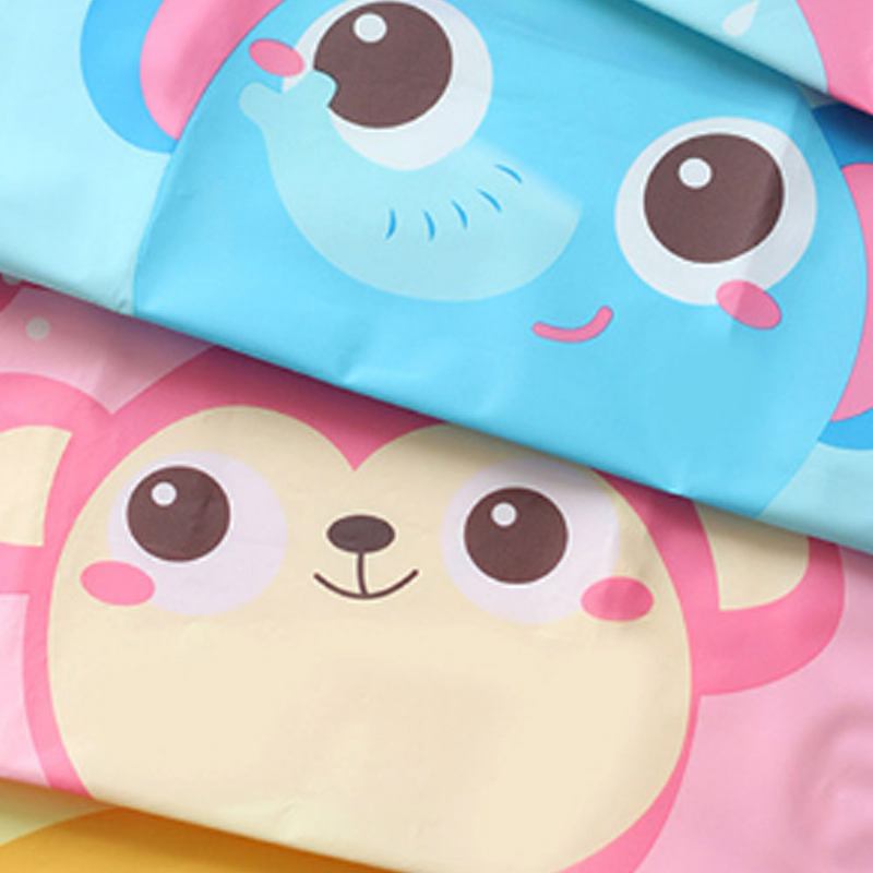 Παιδική Ποδιά Κινουμένων Σχεδίων Peva Creative Lovely Pattern Cute Αδιάβροχη Ζωγραφική Αντιρυπαντική Αμάνικη Μπούστου