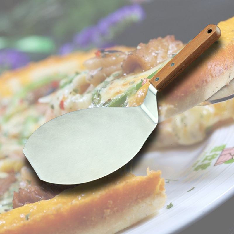 Pizza Spatula Peel Από Ανοξείδωτο Ατσάλι Θήκη Για Κέικ Δίσκος Πιάτο Shifter Ψήσιμο Σκεύος Ψησίματος