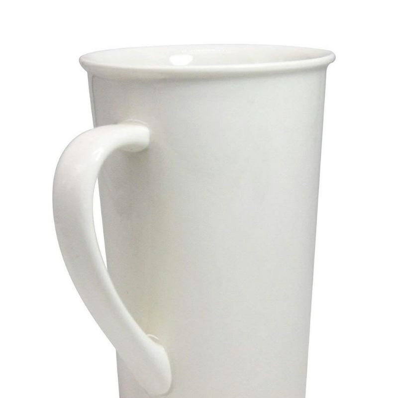 Premium 20 Oz Tall Coffee Κούπα Κλασική Μεγάλη Λευκή Κεραμική Τσαγιού